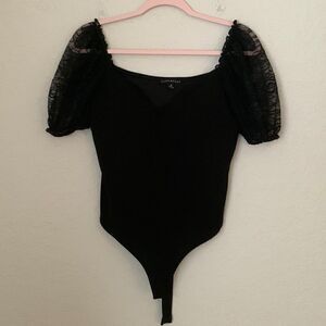 Haute Monde Black Bodysuit Size M
